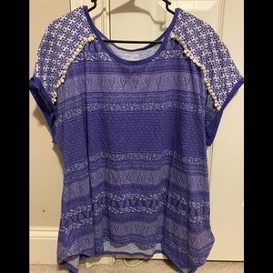 Kim Rogers Lavender Top